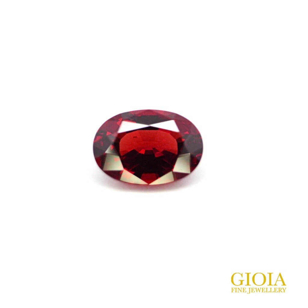 red spinel for customised engagement ring