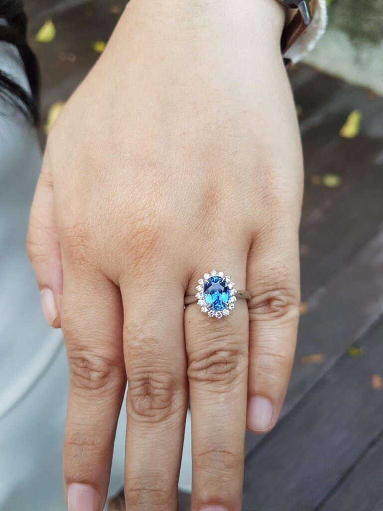 Personalised Sapphire Engagement Ring - Customised Engagement ring | Custom made Jeweler