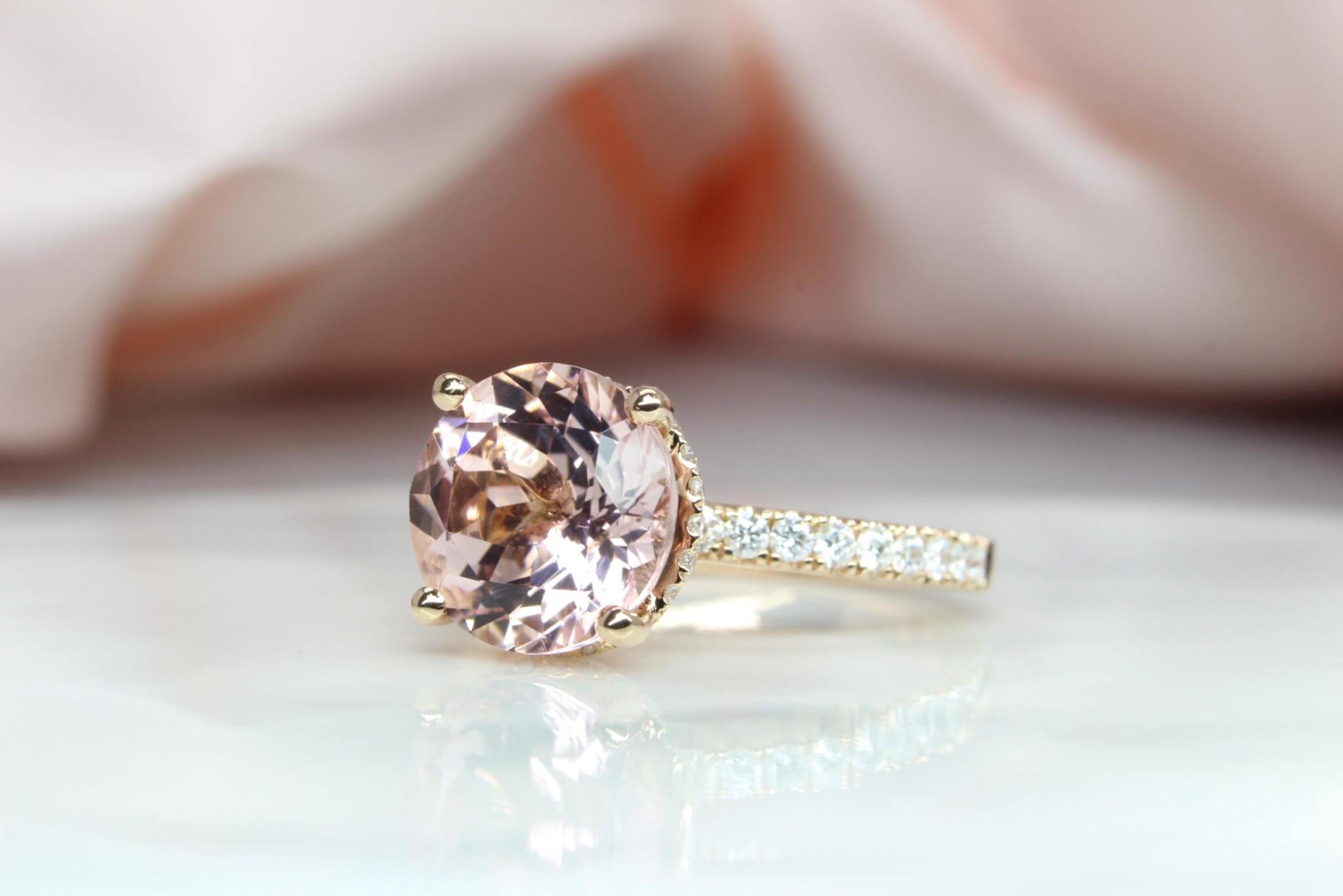 Morganite- pink gemstone for Wedding Engagment | Customised your proposal ring with GIOIA Fine Jewellery | Local Singapore Jeweller