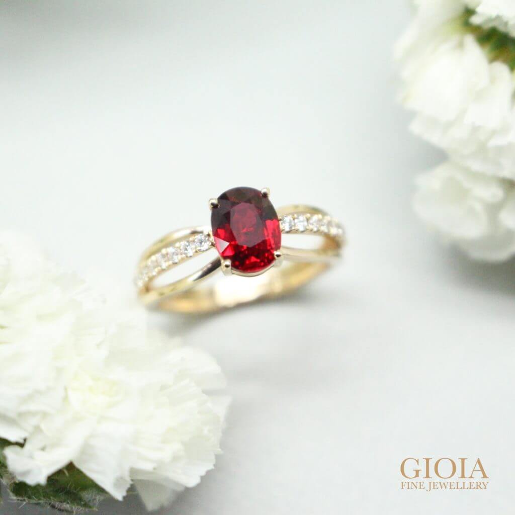 Ruby Engagement Ring - Customised Engagement Proposal Ring with