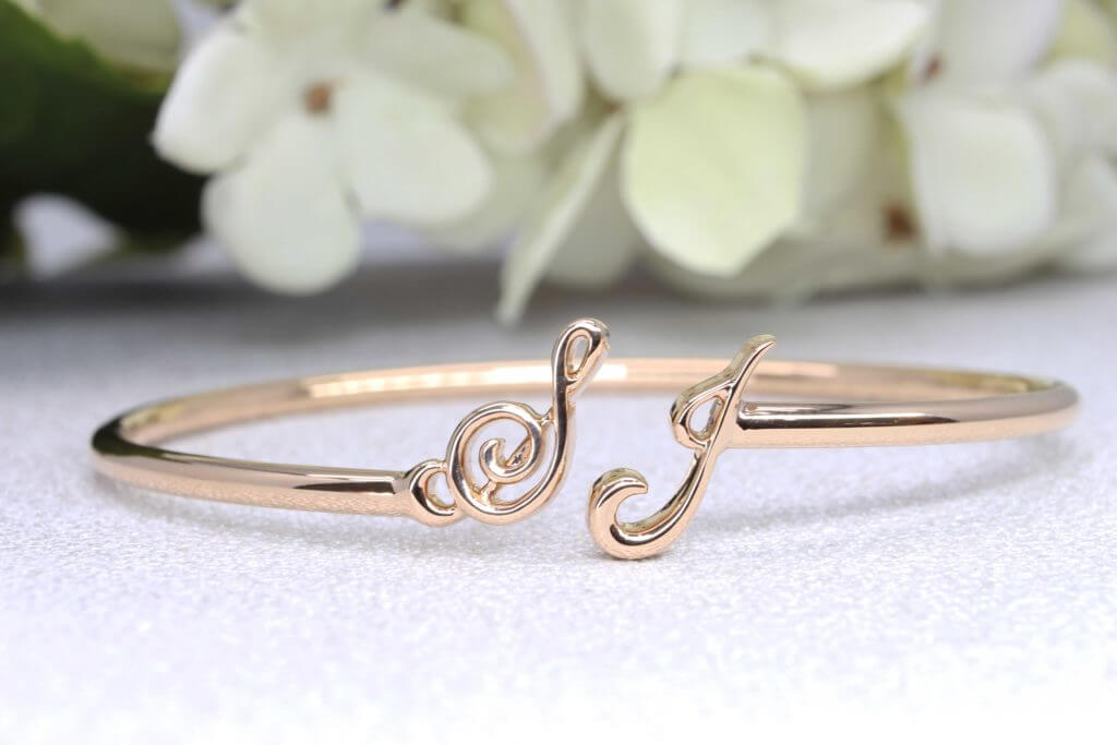 Customised Si Dian Jin 四点金 Gold, Custom made gold Bangle in Rose gold, White gold and Natural white gold, Customised you Wedding Jewellery Si Dian Jin with GIOIA Fine Jewellery - Wedding Jewellery Local Singapore