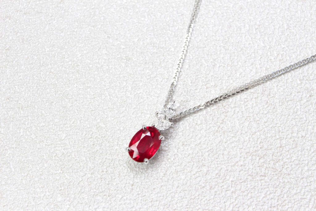 Ruby Pigeon Blood Unheated Pendant - Finest Quality Ruby Gems