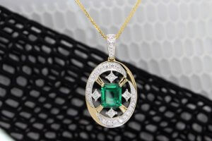 Catholic Pendant - Emerald Jewellery