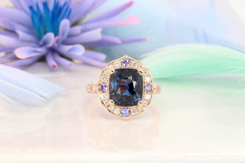 Birthstone Ring with Family Birth Month Gemstone Jewellery - Spinel, Tanzanite, Moonstone, Tsavorite to Emerald birthstone into a heirloom jewellery - Singapore
